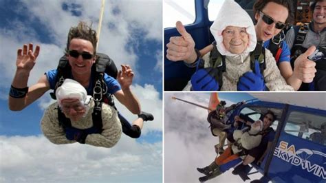 102 Year Old Daredevil Breaks World Record For Oldest Skydiver The