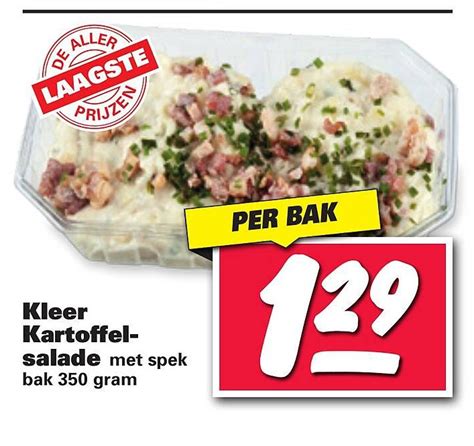 Kleer Kartoffelsalade Aanbieding Bij Nettorama