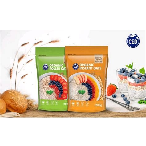 Ced Organic Instant Rolled Oat G Shopee Malaysia