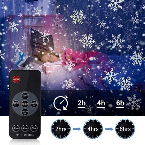 Minkurow Proyector Led Proyector De Copos De Nieve De Navidad Para