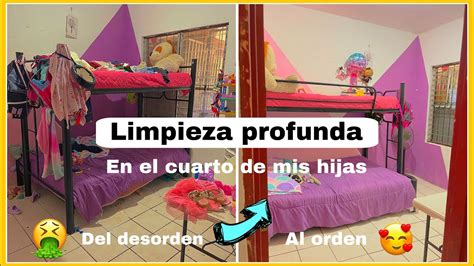 Limpieza profunda en el cuarto de mis hijas MOTÍVATE A LIMPIAR