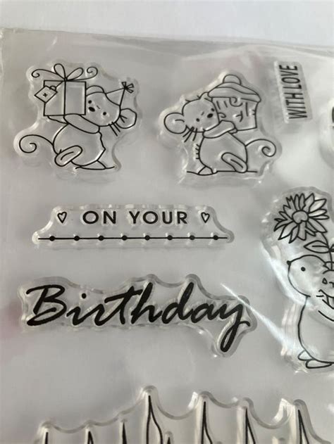 Neues Motivstempel Set Tierli M Sli Geburtstag Torte Kaufen Auf