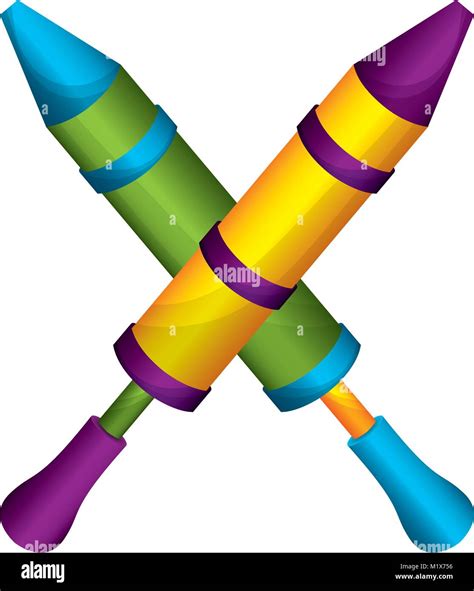 Two Tool Object Pichkari Indian Tradition Stock Vector Image And Art Alamy