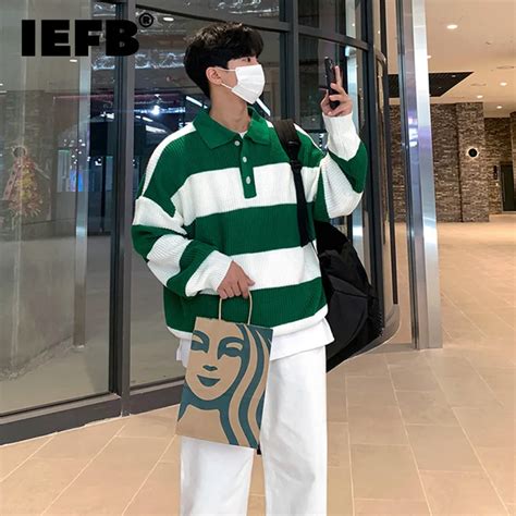 IEFB Su Ter De Moda De Estilo Coreano Para Hombre C Rdigan De Punto A