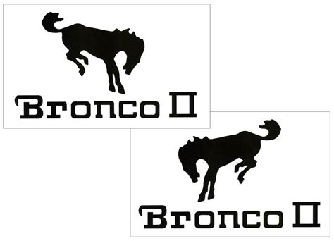 Ford Bronco II Decal Set - 6" x 10" | Graphic Express Automotive Graphics