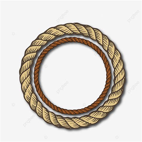 Rope Circle Frame Vector Hd Images Rope Circle Design Rope Design