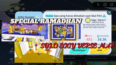 Gameplay Solo Eggy Verse Map Special Ramadhan Eggy Party Youtube