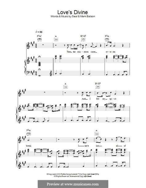 Love's Divine (Seal) by M. Batson - sheet music on MusicaNeo