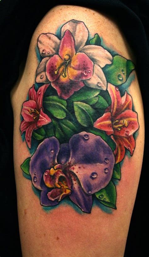 Orchid Flower Tattoo By Jackie Rabbit by jackierabbit12 in 2023 | Orchid flower tattoos, Small ...