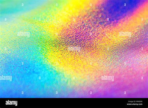 Rainbow Real Holographic Foil Texture Background Holographic