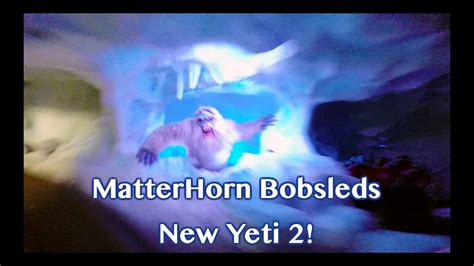 Matterhorn Bobsleds New Yeti Night Time Fantasyland Side