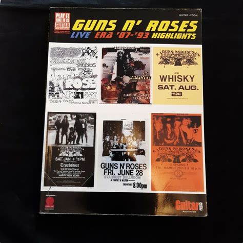 Guns N Roses Live Era 8793 Highlights Guitar Etsy