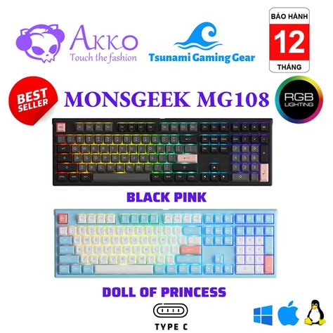 B N Ph M C Akko Monsgeek Mg Black Pink Akko Mg Doll Of