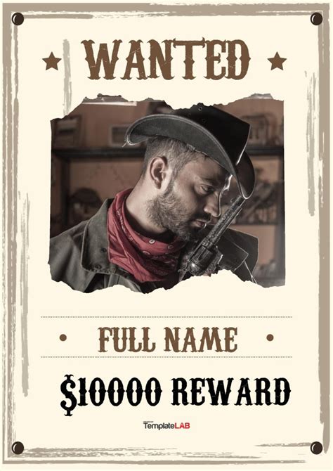 19 Free Wanted Poster Templates Fbi And Old West