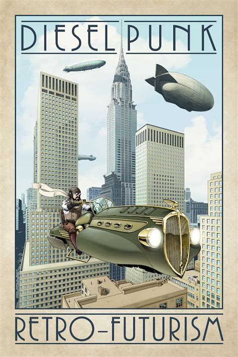 Dieselpunk Retro Futurism By Mikl Education And Tech Cartoon In 2024