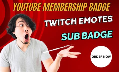 Create Custom Youtube Membership Badge Emotes Or Emoji Sub Twitch By