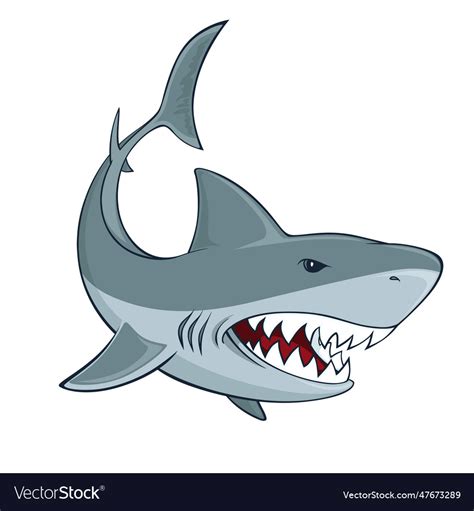 Shark sign Royalty Free Vector Image - VectorStock