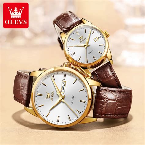 Olevs 6898 Couple Watch Price In Bangladesh