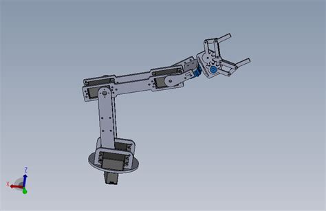 多自由度的机械手臂设计模型ug 模型图纸下载 懒石网