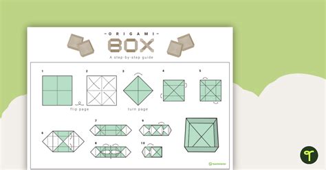 Origami Box Step By Step Instructions Teach Starter