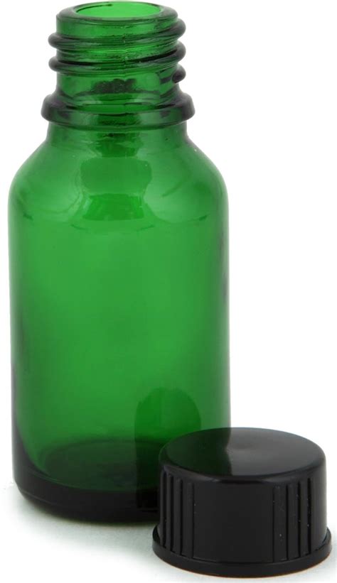 Vivaplex 24 Unidades Color Verde 05fl Oz Botellas De Vidrio Con Tapas