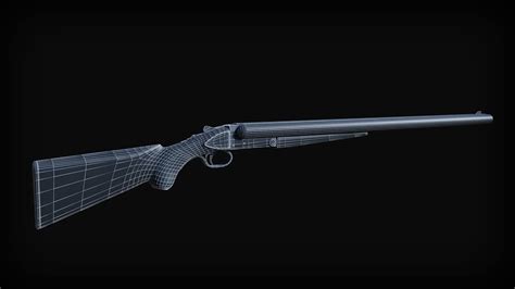 Double Barrel Shotgun 3d Model By Holy360