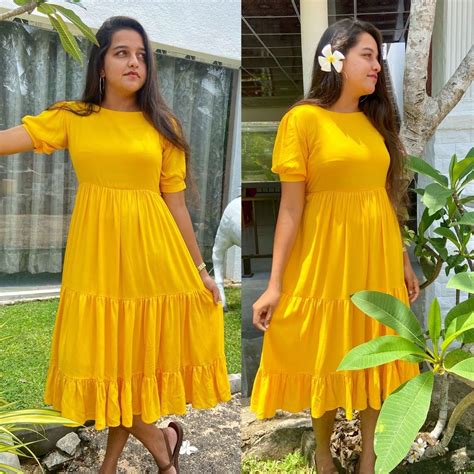 Yellow Dress Modling Day Dresses Summer Dresses Frock Fashion Cute