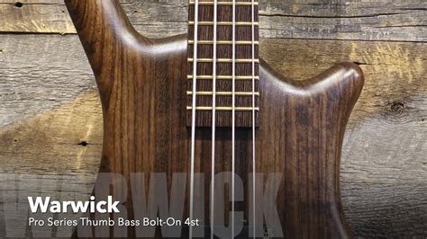 Sound Sample【warwick Pro Series Thumb Bass Bolt On 4st】 Youtube