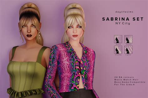 Daylife Sims Sabrina Hair Set Ny City Please Read My Tou In