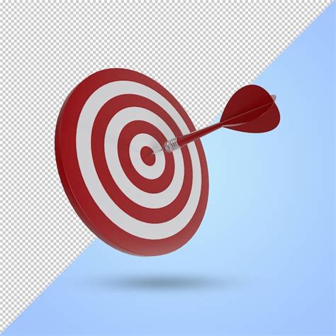 Premium Psd Arrow With Target D Render Psd File