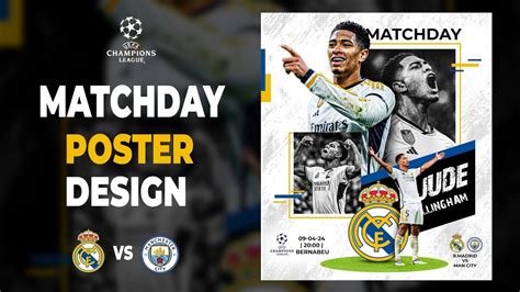 How To Create A Professional Matchday Poster In Photoshop Youtube