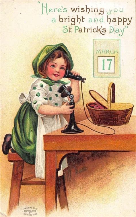 20 Wonderful Vintage St Patrick S Day Postcards Made By Artist Ellen