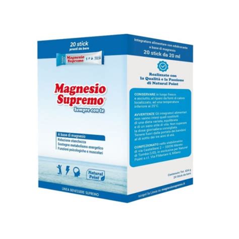 Magnesio Supremo Natural Point 32 Bustine Farmacia Loreto