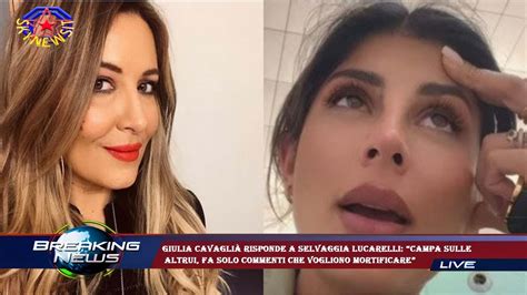 Giulia Cavaglià risponde a Selvaggia Lucarelli Campa sulle altrui fa