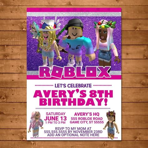 Roblox Party Package | Custom Party Printables | Video games birthday ...