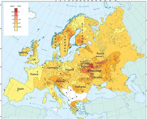 radioactive fallout maps | 20 millisieverts per year