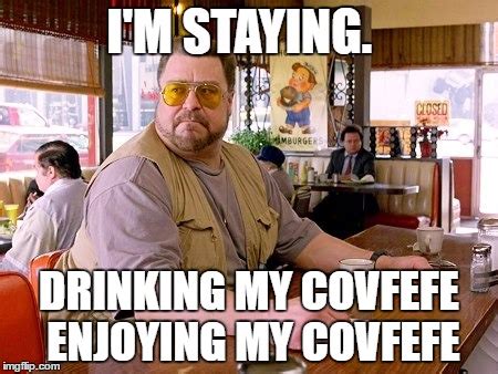 Walter Sobchak drinking coffee Memes - Imgflip