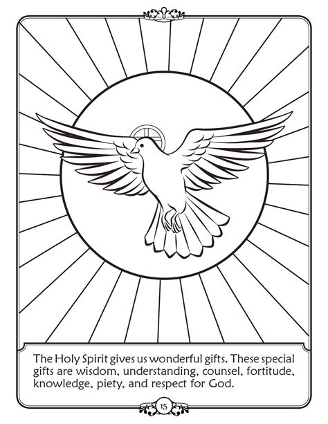 Holy Spirit Coloring Page