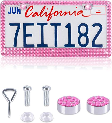 Amazon Garhomxy Bling License Plate Frame Crystal Stainless Steel