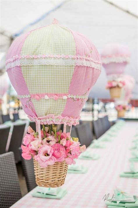 Kara S Party Ideas Shabby Chic Hot Air Balloon St Birthday Party Kara S Party Ideas