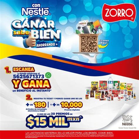 Promoción Nestlé y Zorro Abarrotero Ganar Sabe Bien Ahorrando más Gana