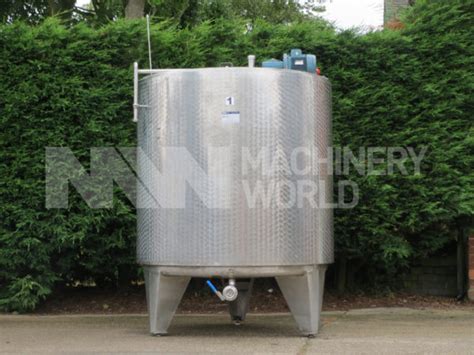 Stainless Jacketed Insulated Tank With Top Mounted Mixer 2 000 Ltr