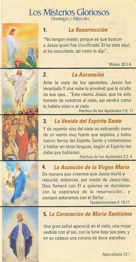 Los Misterios Del Santo Rosario Conozcamos Los Misterios Del Santo Rosario