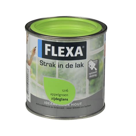 Flexa Strak In De Lak Appelgroen Zijdeglans 250 Ml Lakverf Voor