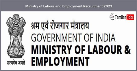 Ministry Of Labour And Employment Yp Recruitment Details