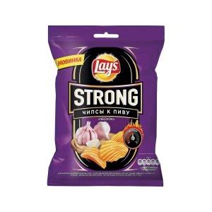 Чипсы картофельные Lays Strong "Чеснок" | отзывы
