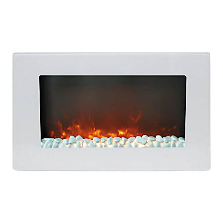 Cambridge Callisto Wall Mount Electric Fireplace With Crystal Rock