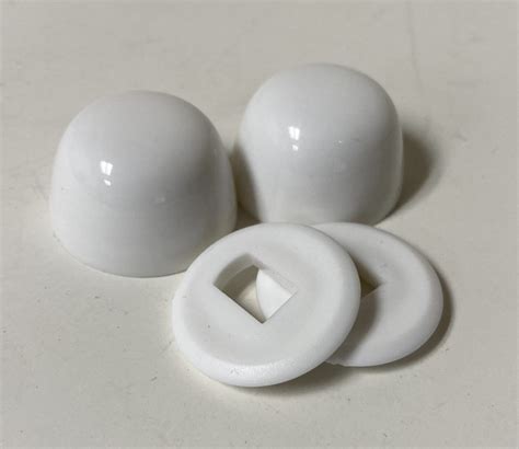 Round Caps For Toilet Floor Bolts Snap On Design High Quality Plastic