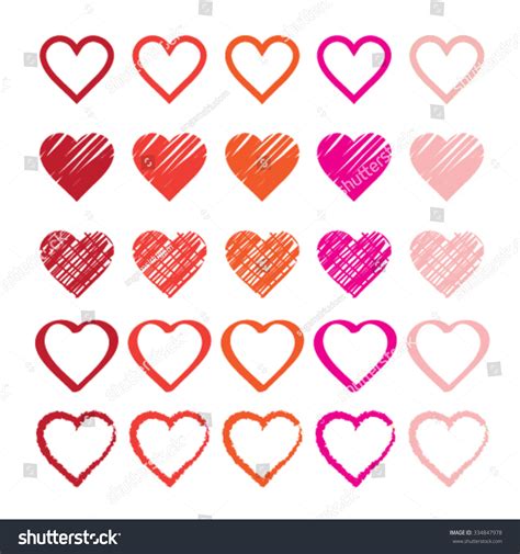 Rainbow Heart Shape Love Vector Logo Stock Vector Royalty Free