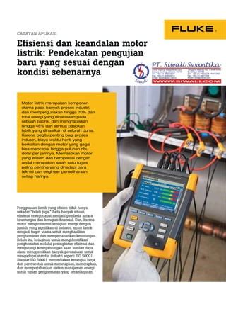 Catatan Aplikasi Efisiensi Dan Keandalan Motor Pdf